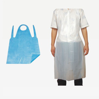 China Disposable Waterproof LDPE / HDPE / PE Apron Non Woven Dressing For Factory, Hospital WL6015 supplier